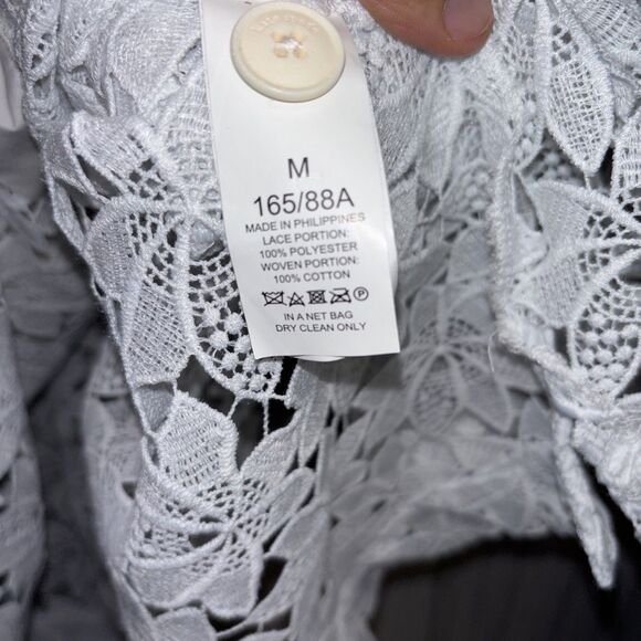 Womens Size M Kate Spade Lace Top White EUC - Picture 5 of 6